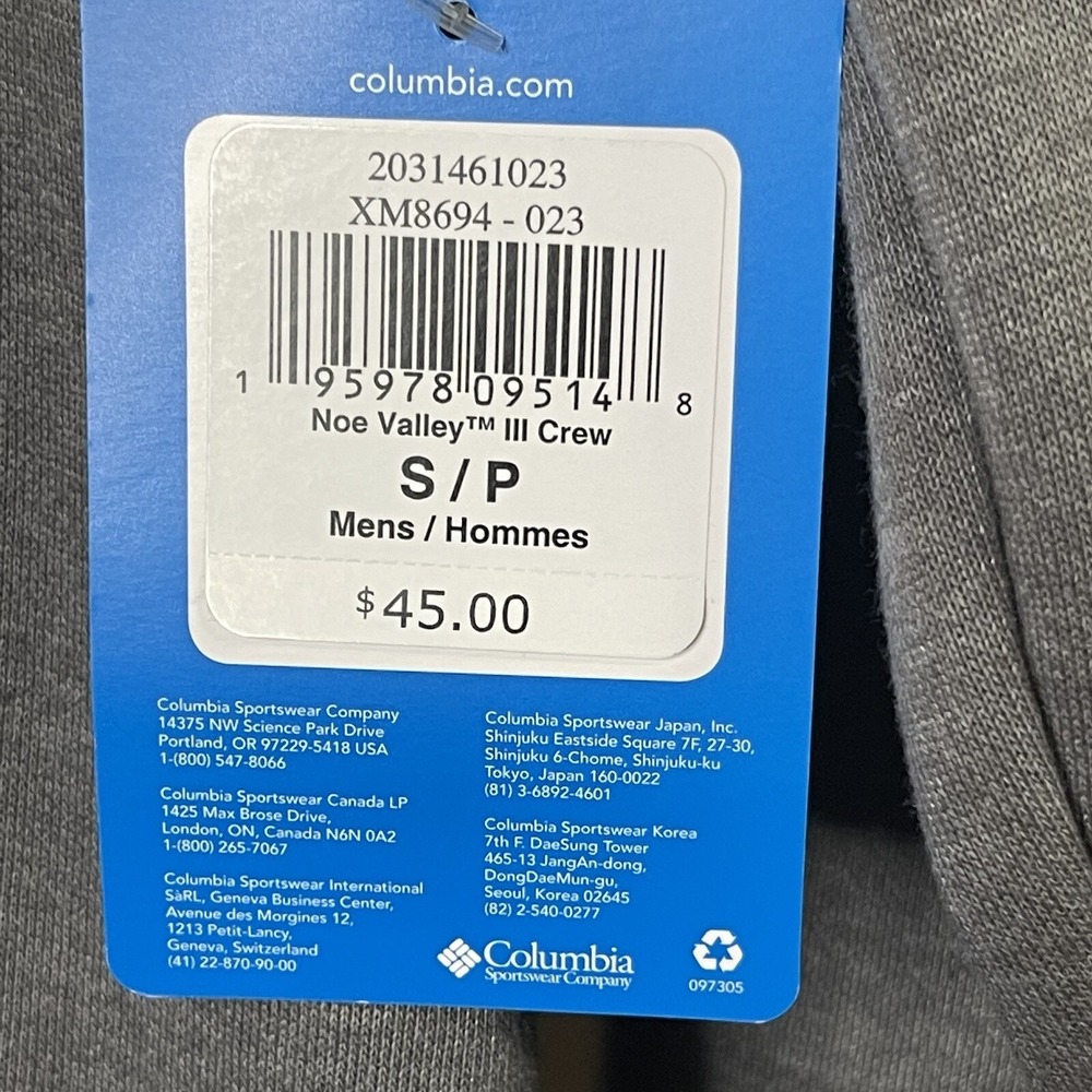 Columbia Fleece Pullover Sweatshirt Men Size Small Cotton Long Sleeve Crewneck - Picture 4 of 10